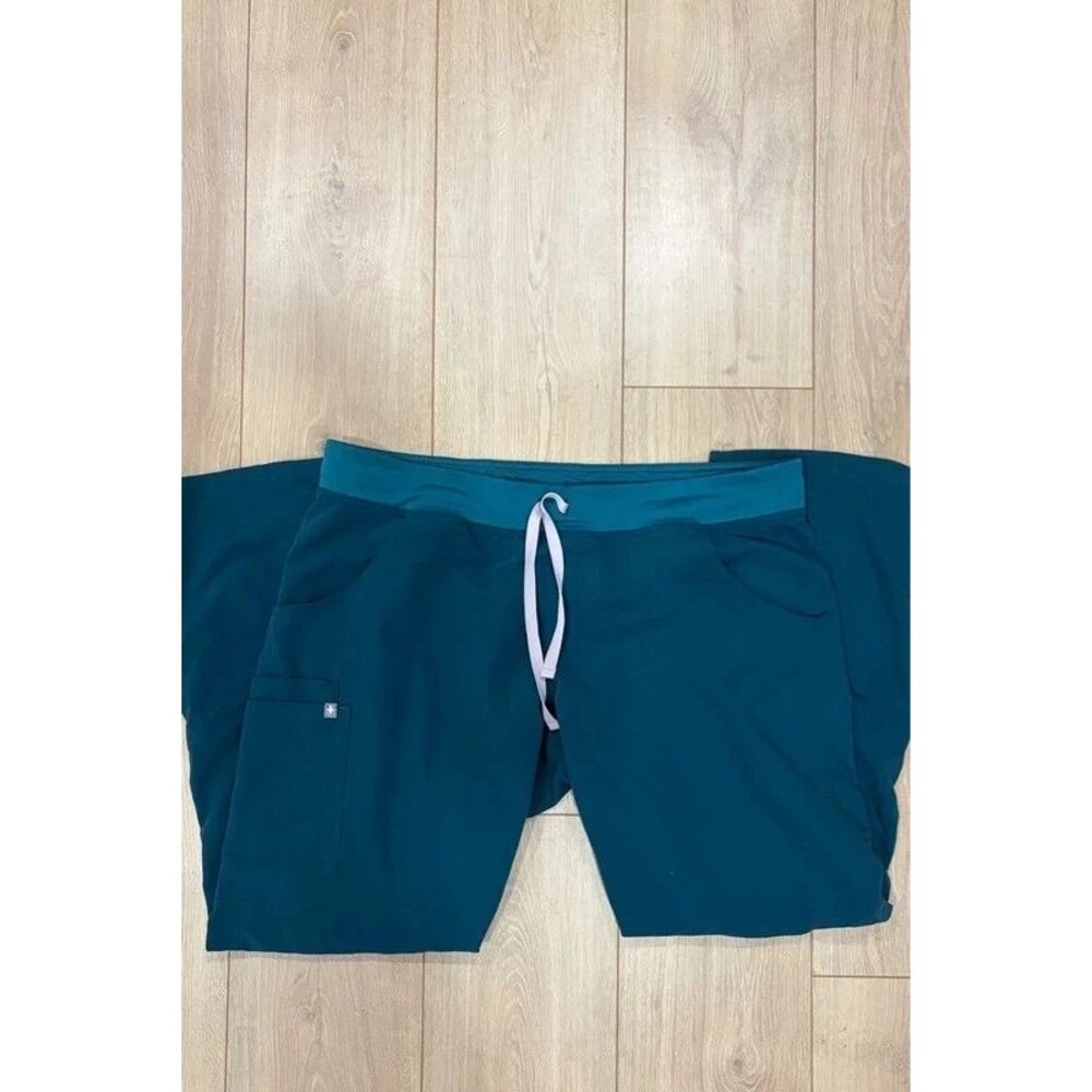FIGS Kade Teal Blue Straight Leg Scrub Pants Size XL
